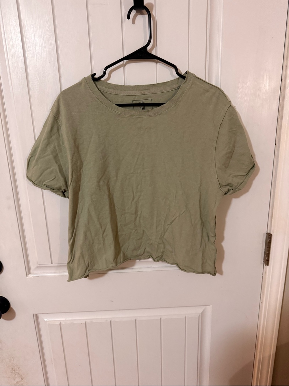 We The Free Sage Green Cropped Tee